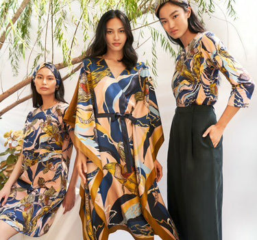 Silk Wrap Kaftan