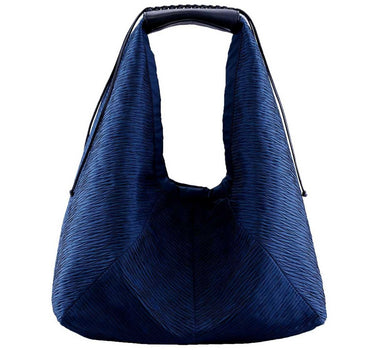 Pleated Silk Small Hobo Bag