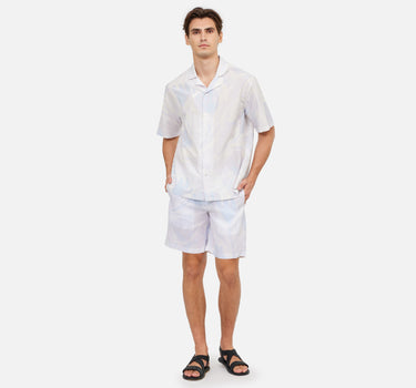 Faded Flower Cotton/Silk Hawaiian Shirt