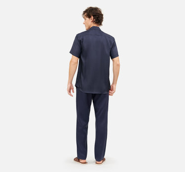 Solid Silk Habotai Classic Short Sleeve Shirt