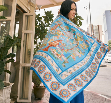 Baisri Su Khwan Silk Twill Scarf