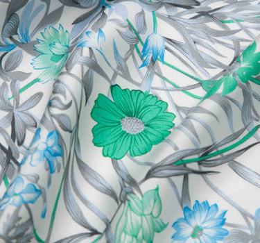 Floral Silk Twill Scarf
