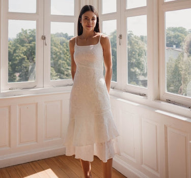 House Of Fleur Embroidered Dress