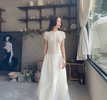 Helen Dress - Cream White
