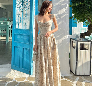 Lily Dress - Brown Floral