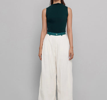 Ivory Tuck Pants