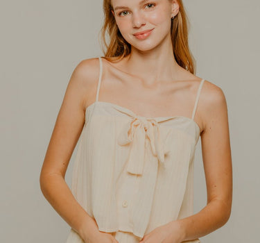 Let Us Date Embossed Top