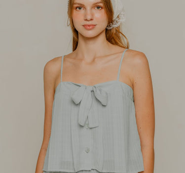 Let Us Date Embossed Top