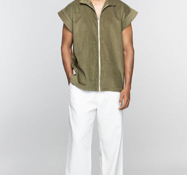 Olive Vest Jacket