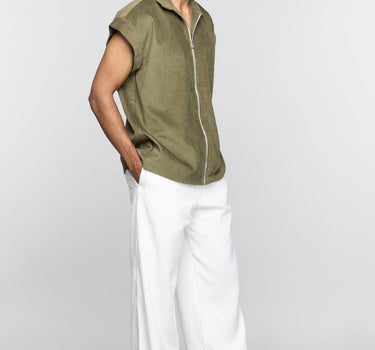Olive Vest Jacket