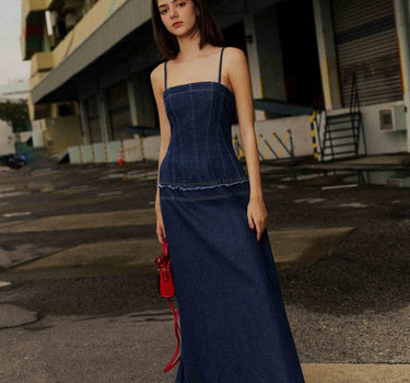 Panelline 2 -Way Denim Dress