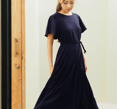 Sandy Toes Linen Maxi Dress