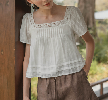 Shoji Square Blouse