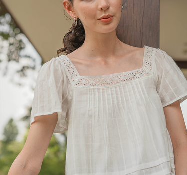 Shoji Square Blouse