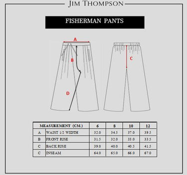 Graphic Floral Silk Twill Zip Fisherman Pants