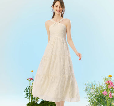 Twinkling Blooms Sequin Embellished Dress